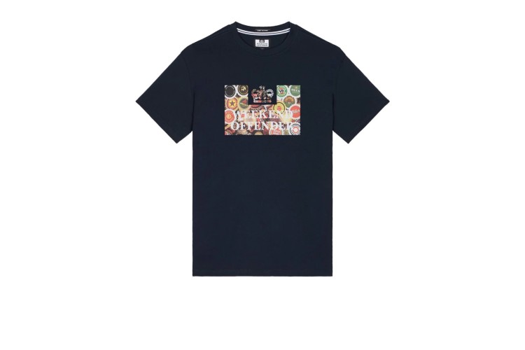 Weekend Offender Caps Graphic S/S T-Shirt - Navy