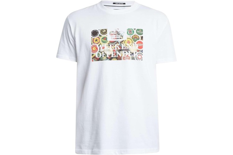Weekend Offender Caps Graphic S/S T-Shirt - White