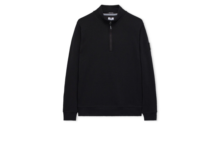 Weekend Offender Kraviz 1/4 Zip Sweatshirt - Black