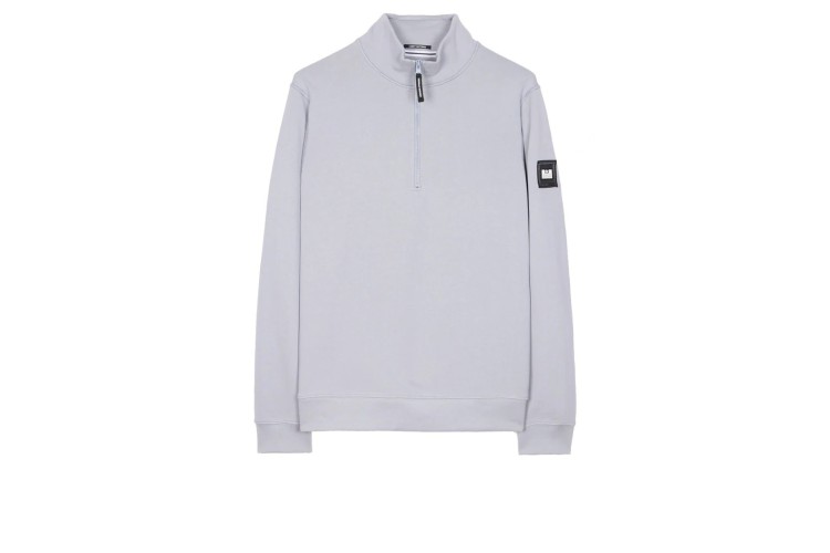 Weekend Offender Kraviz Quarter Zip Sweatshirt - Smokey Grey