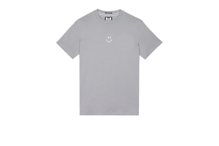 Weekend Offender Smile Graphic S/S T-Shirt - Smokey Grey
