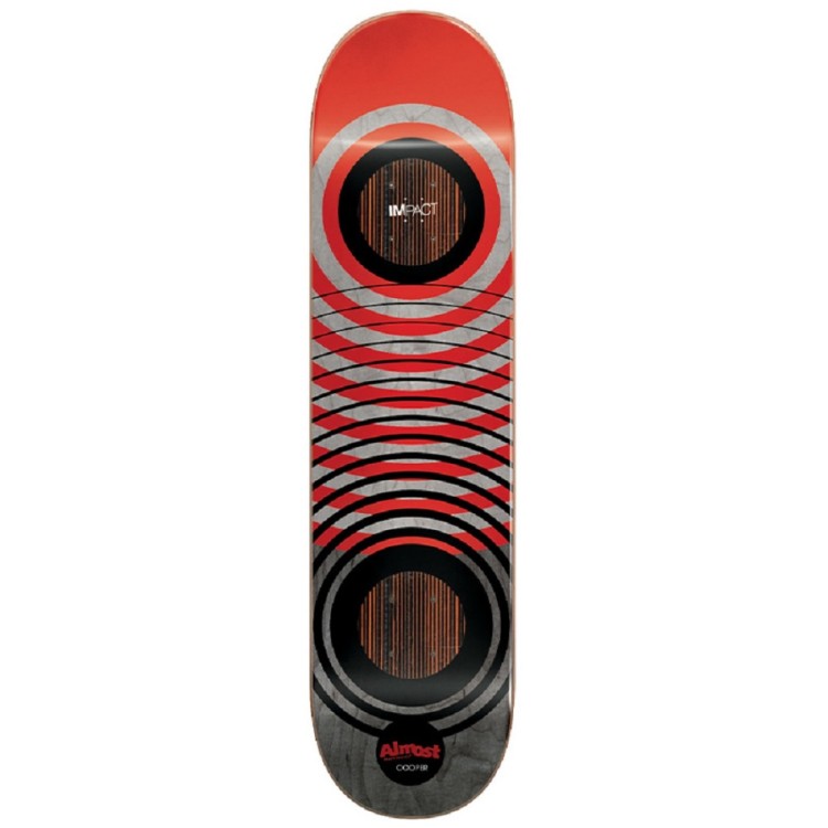 Almost Cooper Red Rings Impact Skateboard Deck - 8.0