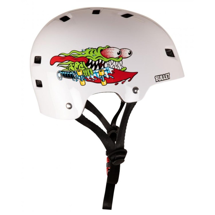 Bullet x Santa Cruz Slasher Youth Helmet - White