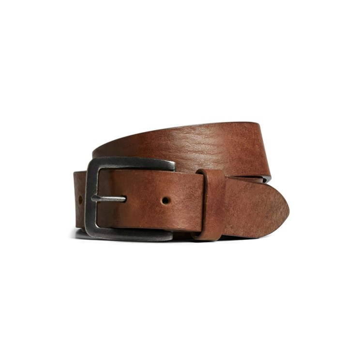 Jack & Jones Victor Leather Belt - Mocha Bisque